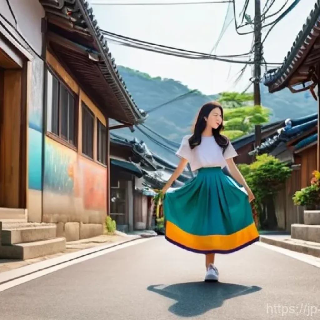 벽화여행 강원도 홍천 벽화마을 - **Prompt 1: Nostalgic Alleyway Art Encounter**
"A serene, narrow alley in Hongcheon Mural Villag...