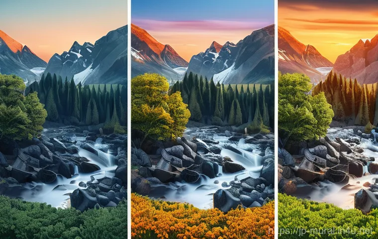 벽화여행과 관광산업의 상관관계 - Here are three detailed image generation prompts in English, adhering to your guidelines: